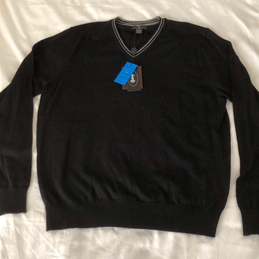 Men’s Size M Toscano Extrafine Merino Wool Sweater